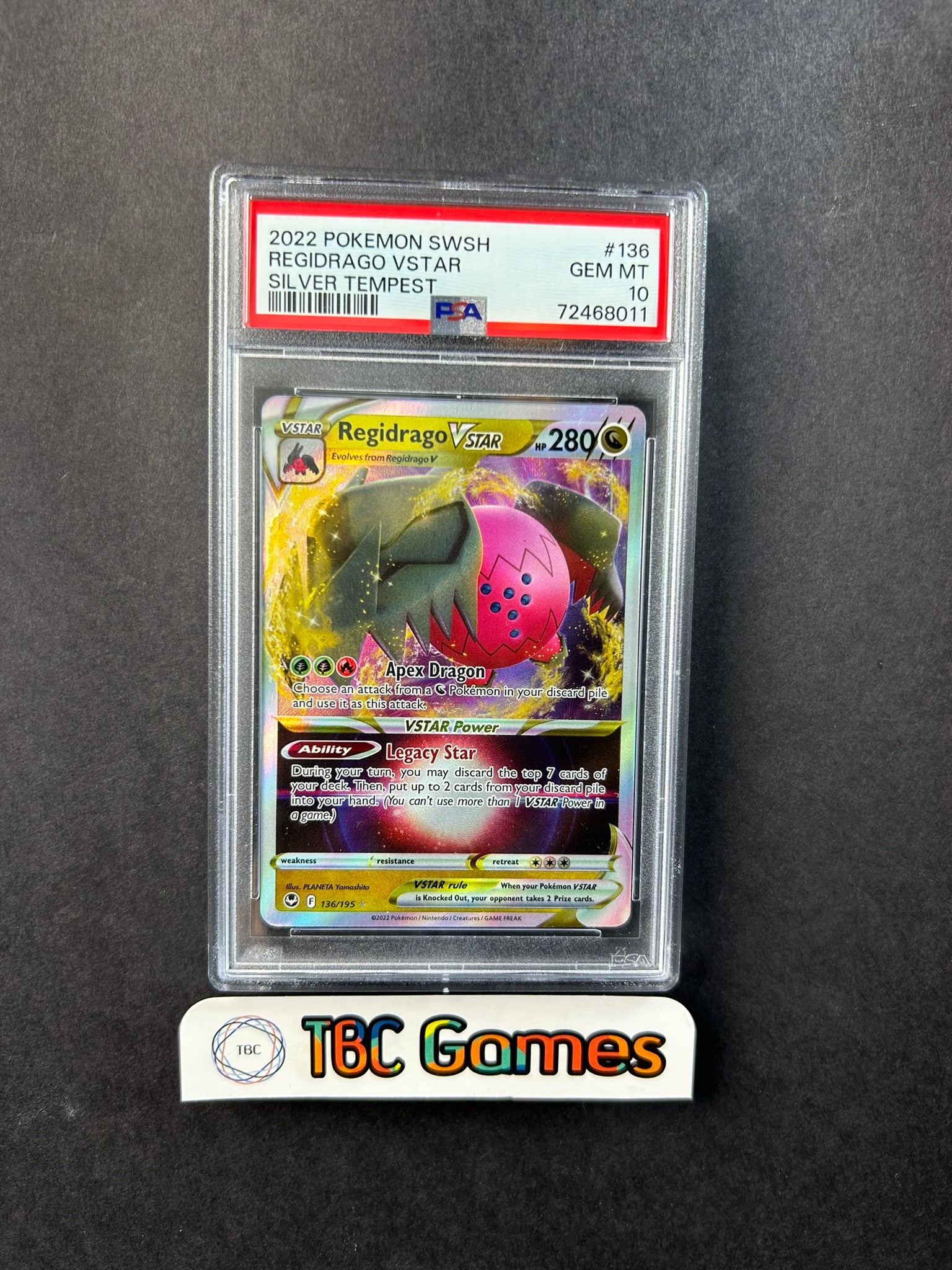 Regidrago VSTAR Silver Tempest 136/195 PSA 10 – TBC Games