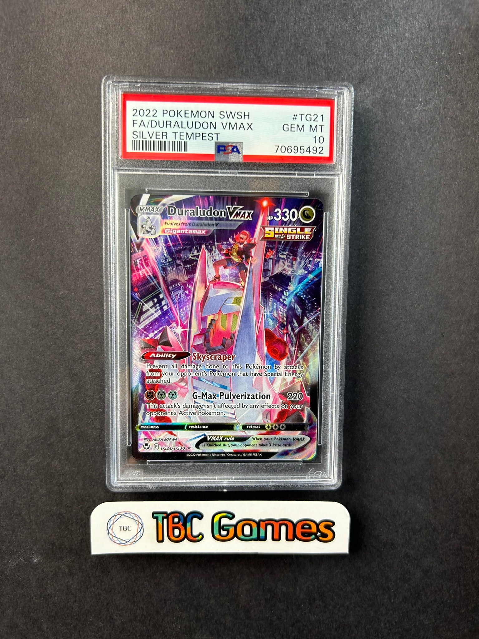 Duraludon VMAX Silver Tempest TG21/TG30 PSA 10 – TBC Games