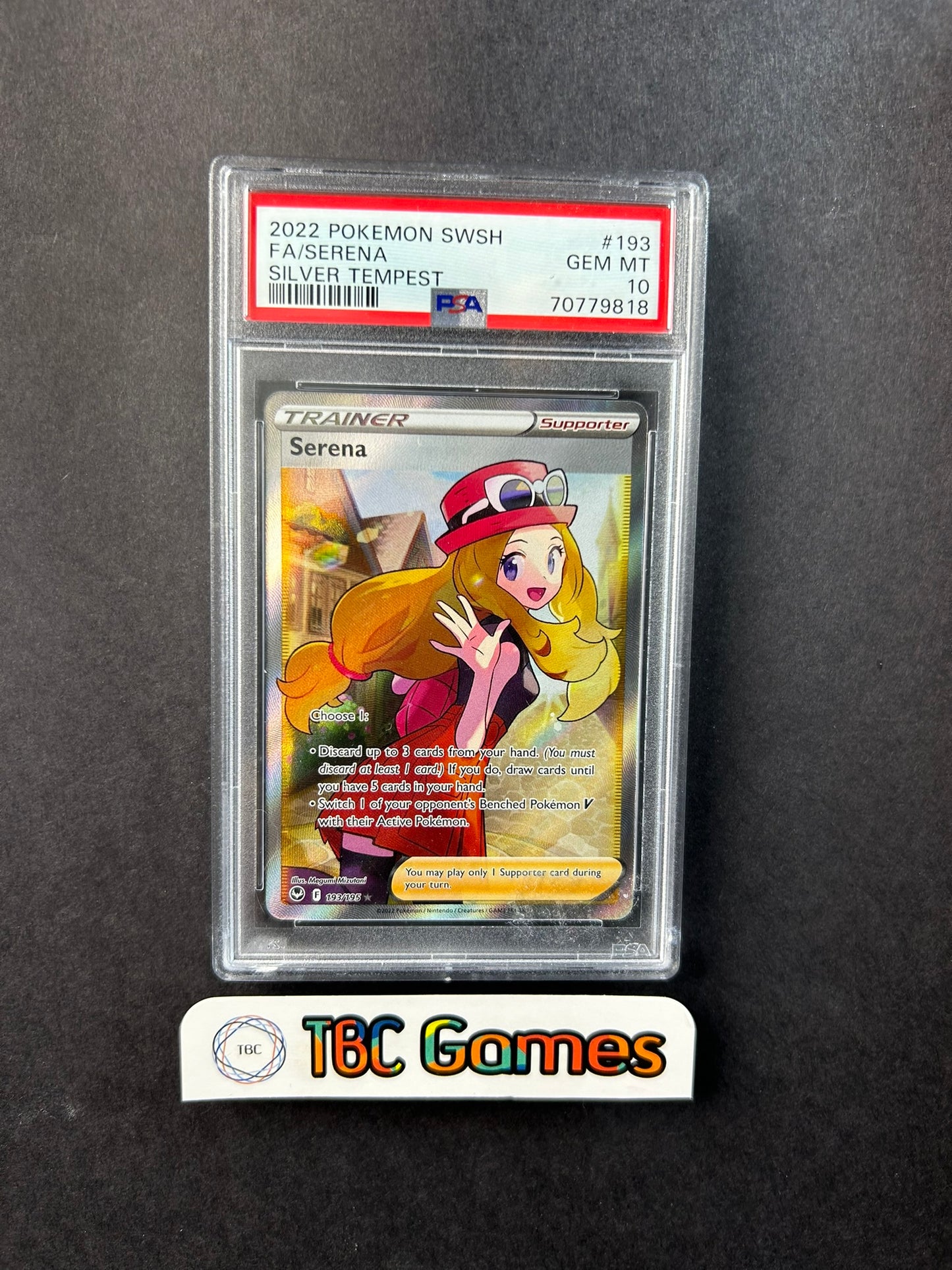 Serena Silver Tempest Full Art Trainer 193/195 PSA 10 TBC Games Serena Silver Tempest Full Art Trainer 193/195 PSA 10 TBC Games