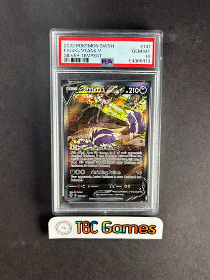 Skuntank V Silver Tempest Alt Art 181/195 PSA 10