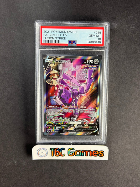 Genesect V Fusion Strike Alt Art 255/264 PSA 10
