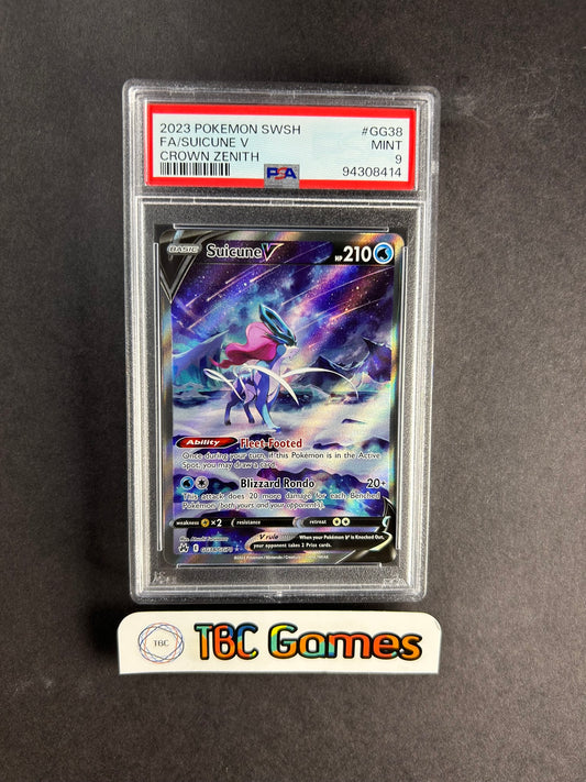 Suicune V Crown Zenith Galarian Gallery GG38/GG70 PSA 9