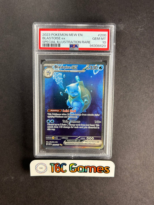 Blastoise ex 151 MEW SIR 200/165 PSA 10