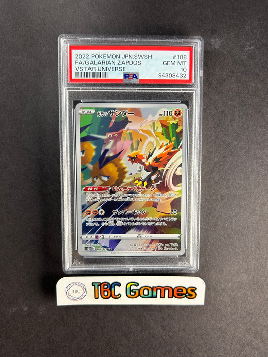 Galarian Zapdos VSTAR Universe s12a 188/172 AR Japanese PSA 10