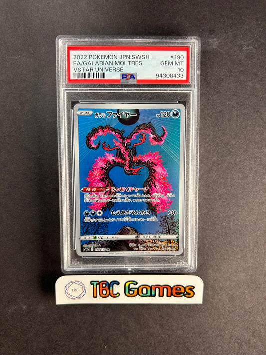 Galarian Moltres VSTAR Universe s12a 190/172 AR Japanese PSA 10