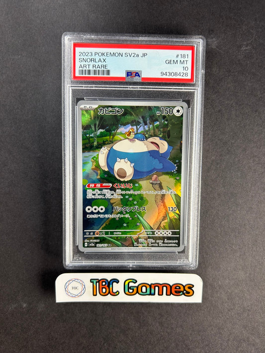 Snorlax 151 sv2a 181/165 AR Japanese PSA 10
