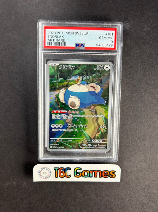 Snorlax 151 sv2a 181/165 AR Japanese PSA 10