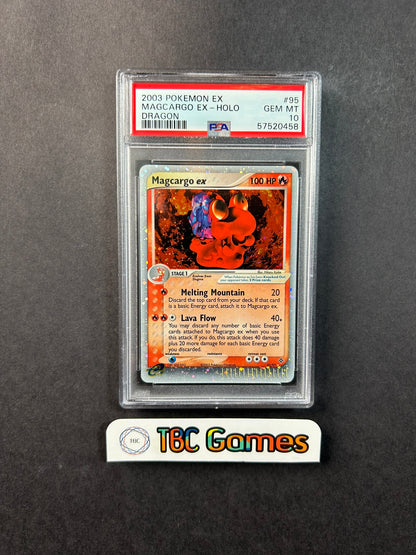 Magcargo ex Dragon Holo 95/97 PSA 10