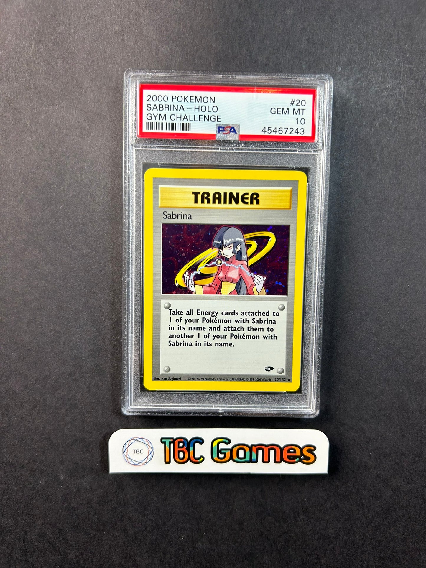 holographic sabrina trainer card Where to find Sabrina's Psychic Control Pokmon Evolves from null Rules Your opponent reveals their hand Sabrina Gym Challenge Unlimited Holo