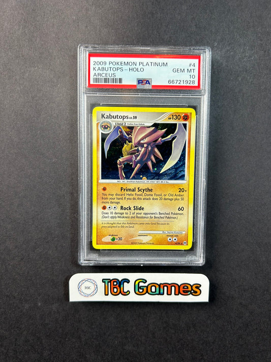 Kabutops Arceus Holo 4/99 PSA 10