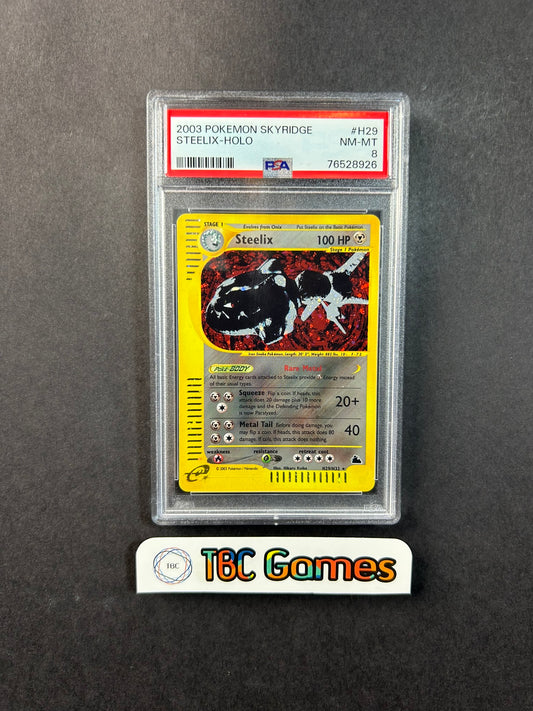 Steelix Skyridge Holo H29/H32 PSA 8