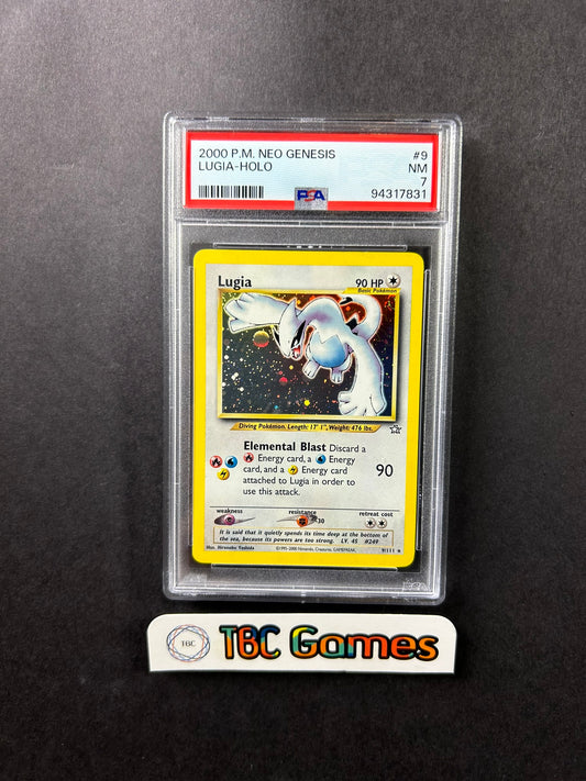 Lugia Neo Genesis Unlimited Holo 9/111 PSA 7