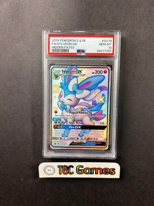 Sylveon GX Hidden Fates SV76/SV94 PSA 10