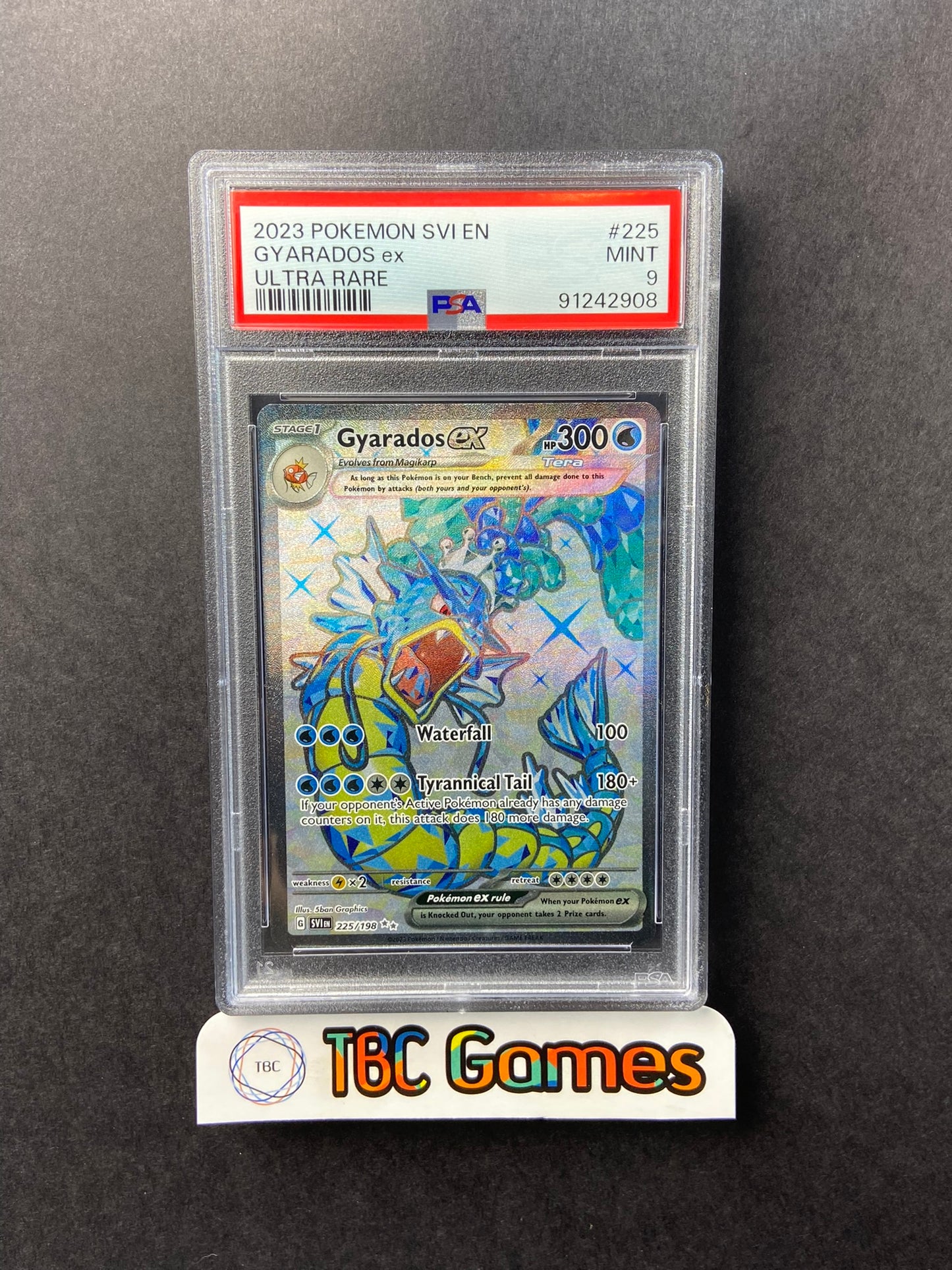 Gyarados ex Scarlet & Violet Base 225/198 PSA 9