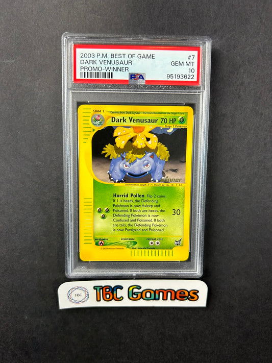 Dark Venusaur Winner BEST Promo 7 PSA 10