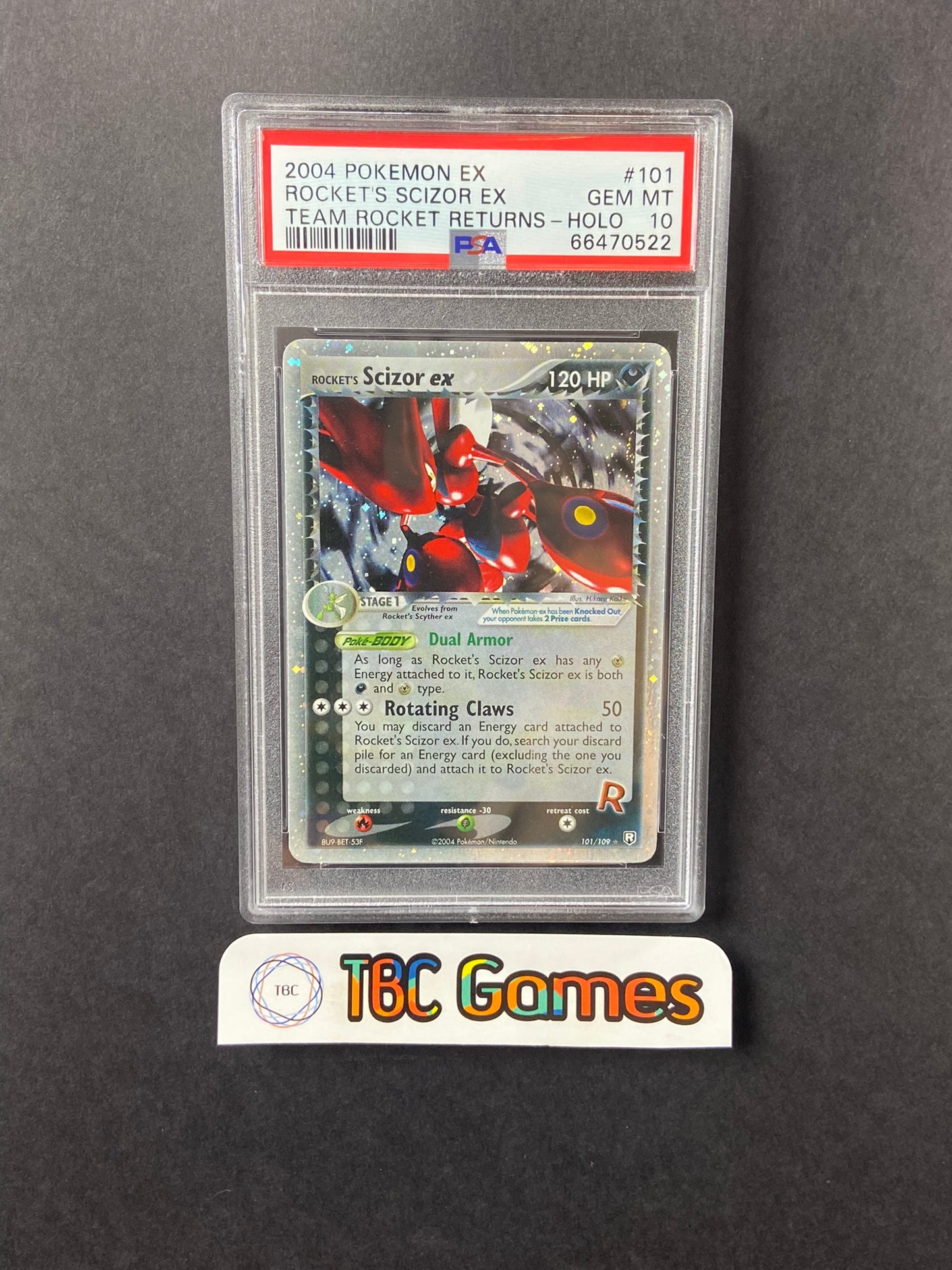 Rocket's Scizor ex Team Rockets Returns 101/109 PSA 10