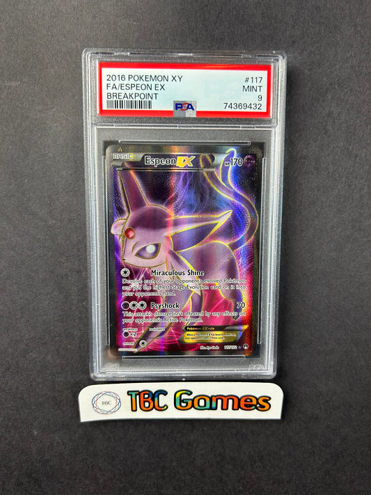 Espeon EX Breakpoint 117/122 PSA 9