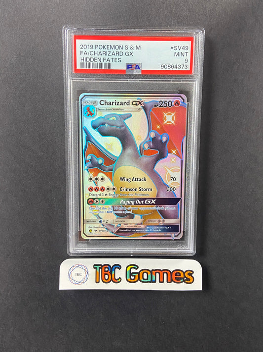Charizard GX Hidden Fates SV49/SV94 PSA 9
