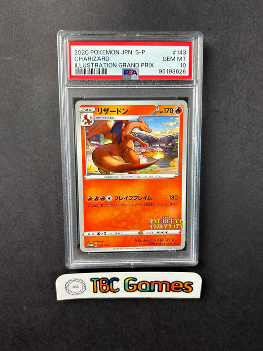 Charizard Ilustration Grand Prix Promo 143/S-P Japanese PSA 10