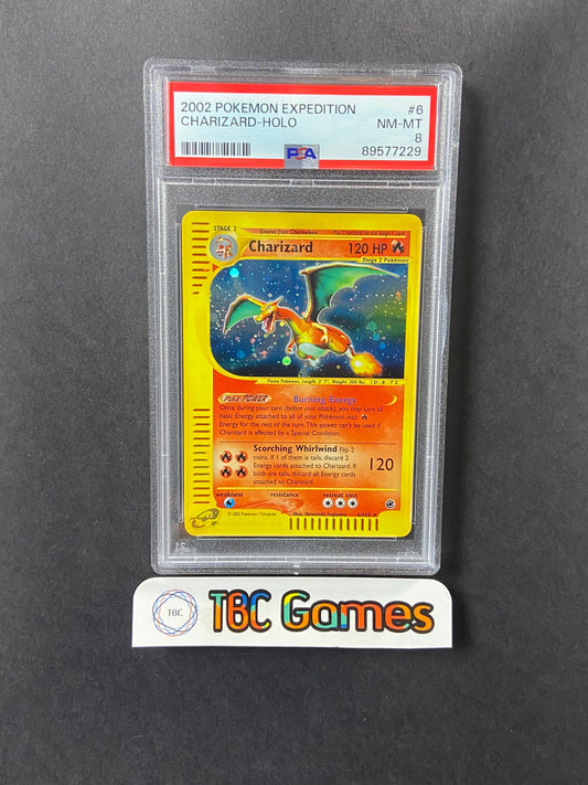Charizard Expedition Holo 6/165 PSA 8