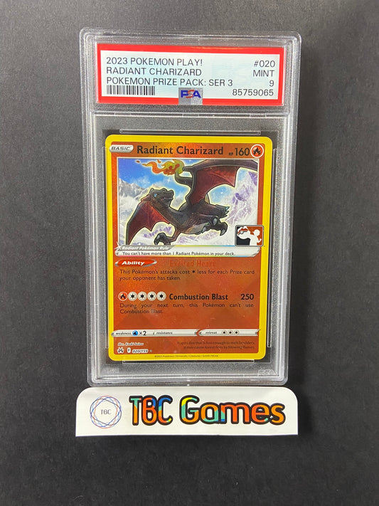Radiant Charizard Prize Pack Series 3 020/159 PSA 9