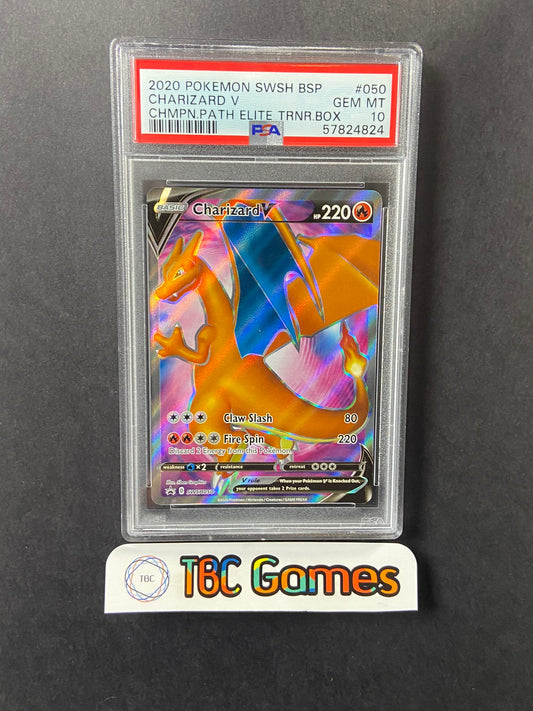 Charizard V Champion's Path ETB SWSH050 PSA 10