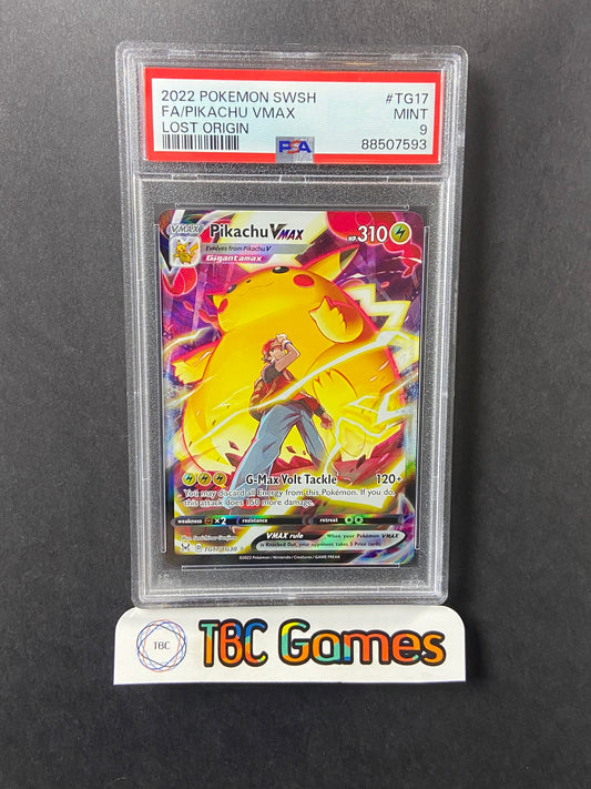 Pikachu VMAX Lost Origin TG17/TG30 PSA 9