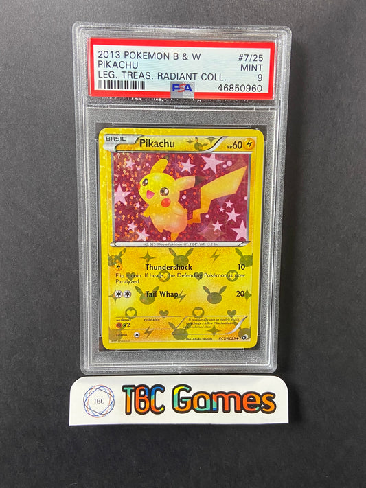 Pikachu Legendary Treasures Radiant Collection RC7/RC25 PSA 9