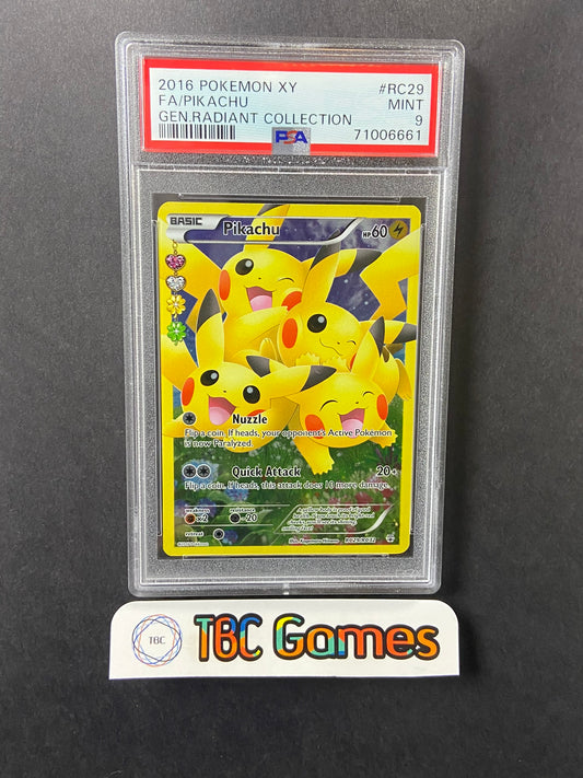 Pikachu Generations Radiant Collection RC29/RC32 PSA 9