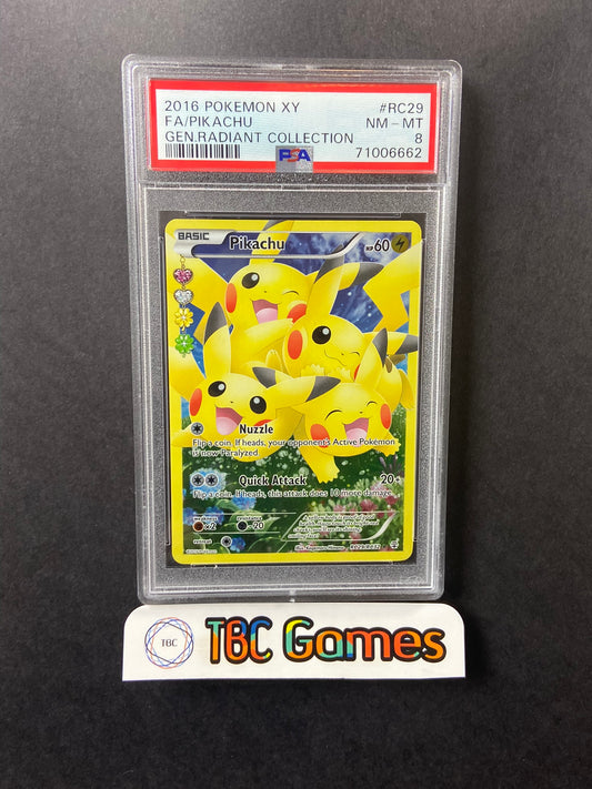 Pikachu Generations Radiant Collection RC29/RC32 PSA 8