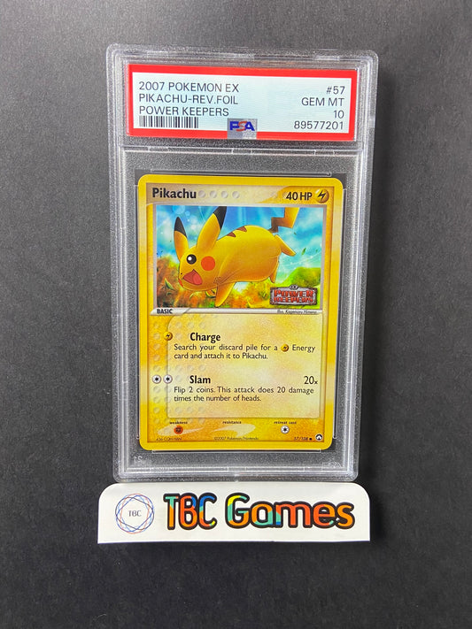 Pikachu Power Keepers Reverse Holo 57/108 PSA 10