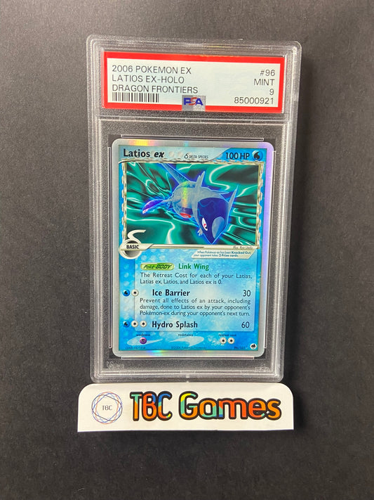 Latios ex Dragon Frontiers Holo 96/101 PSA 9