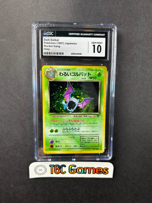 Dark Golbat Team Rocket Gang Holo Japanese CGC 10