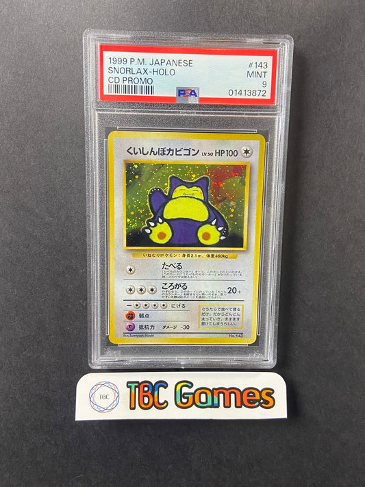Snorlax CD Promo Holo 143 Japanese PSA 9
