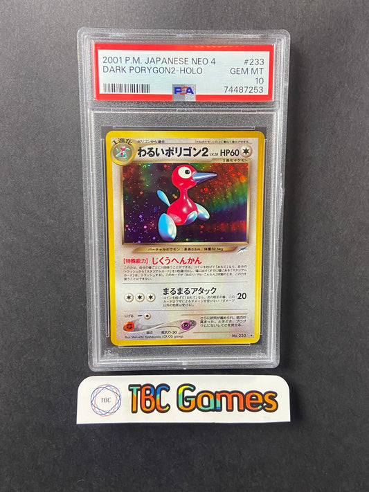 Dark Porygon2 Neo 4 Destiny Holo Japanese PSA 10