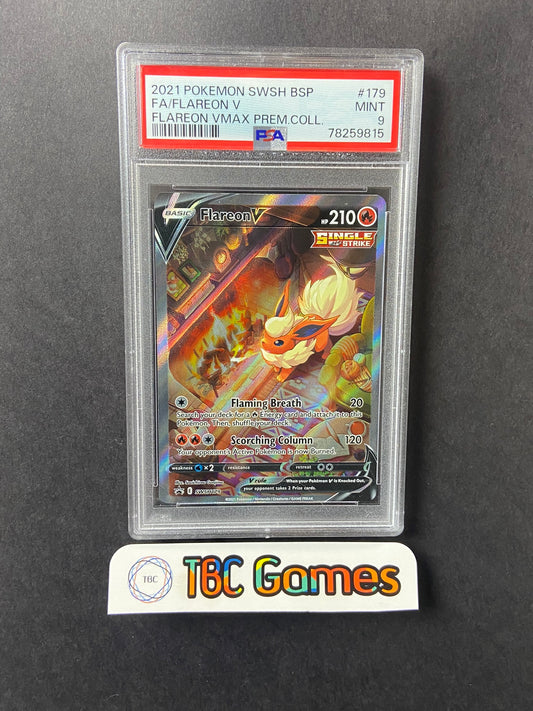 Flareon V Premium Collection SWSH179 PSA 9