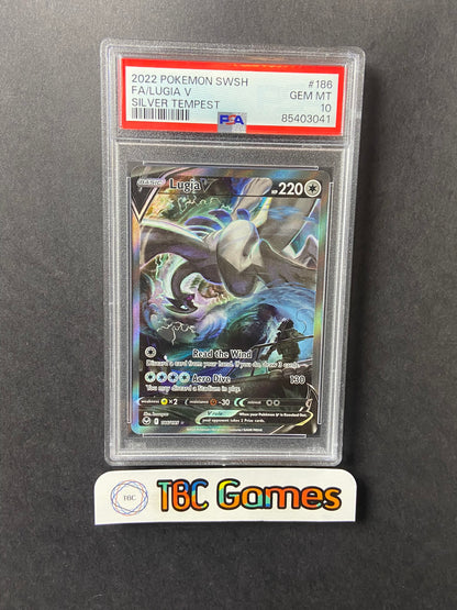 Lugia V Silver Tempest Alt Art 186/195 PSA 10 TBC Games Lugia V Silver Tempest Alt Art 186/195 PSA 10 TBC Games