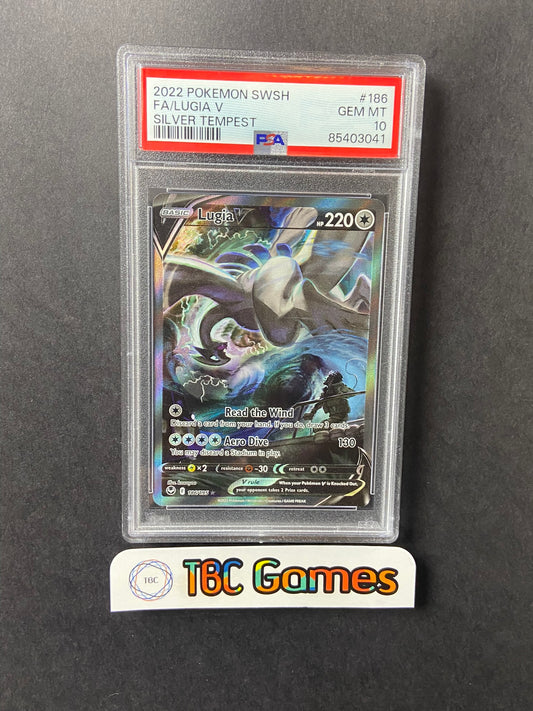 Lugia V Silver Tempest Alt Art 186/195 PSA 10