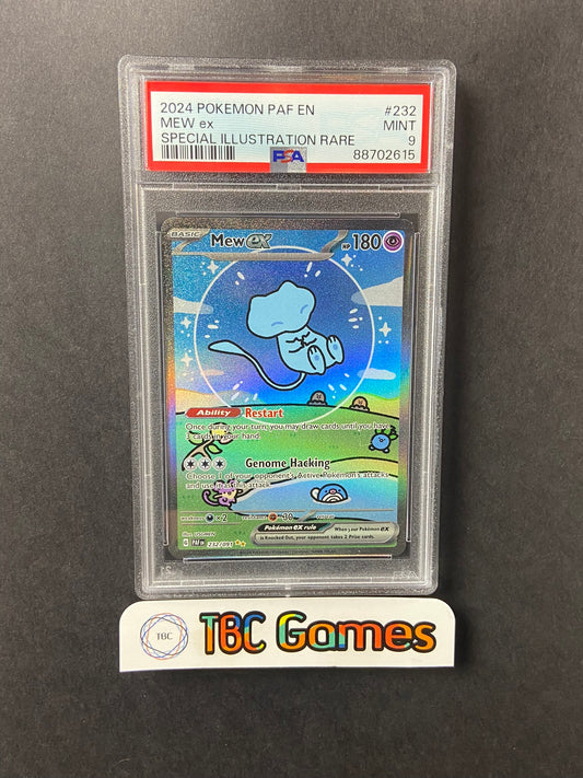 Mew ex Paldean Fates 232/091 PSA 9