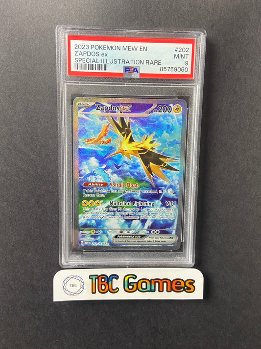 Zapdos ex Pokemon 151 202/165 PSA 9