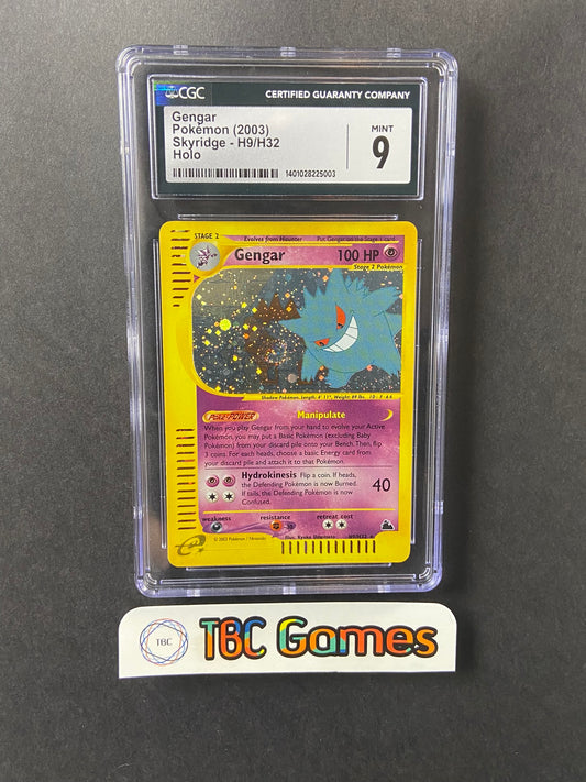 Gengar Skyridge Holo SWIRL H9/H32 CGC 9
