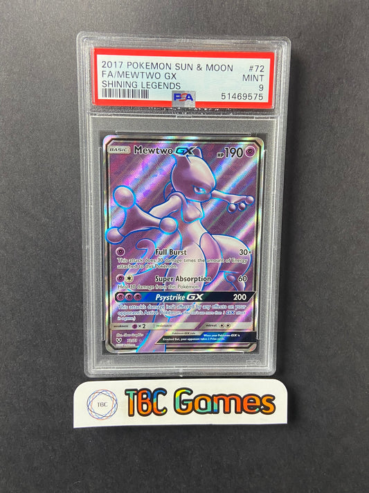 Mewtwo GX Shining Legends 72/73 PSA 9