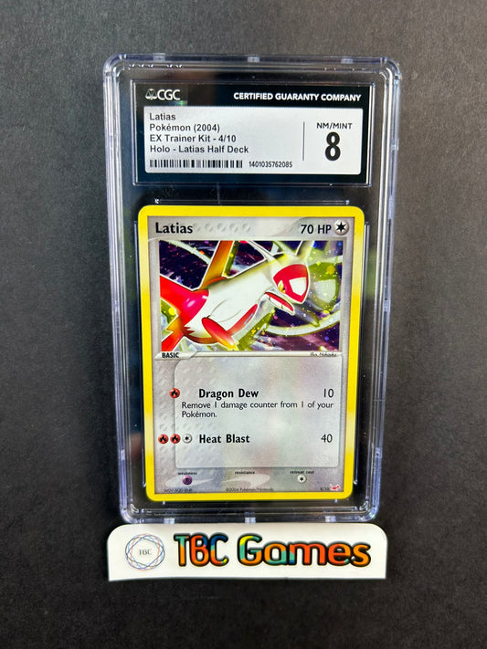 Latias Half Deck EX Trainer Kit Holo CGC 8