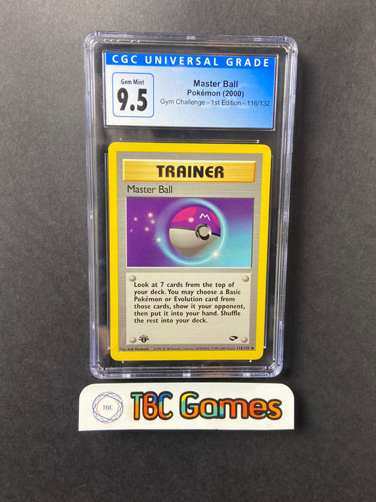 Master Ball Gym Challenge 1st Edition 116/132 CGC 9.5