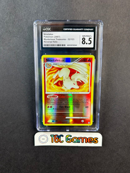 Ninetales Mysterious Treasures Reverse Holo 32/123 CGC 8.5