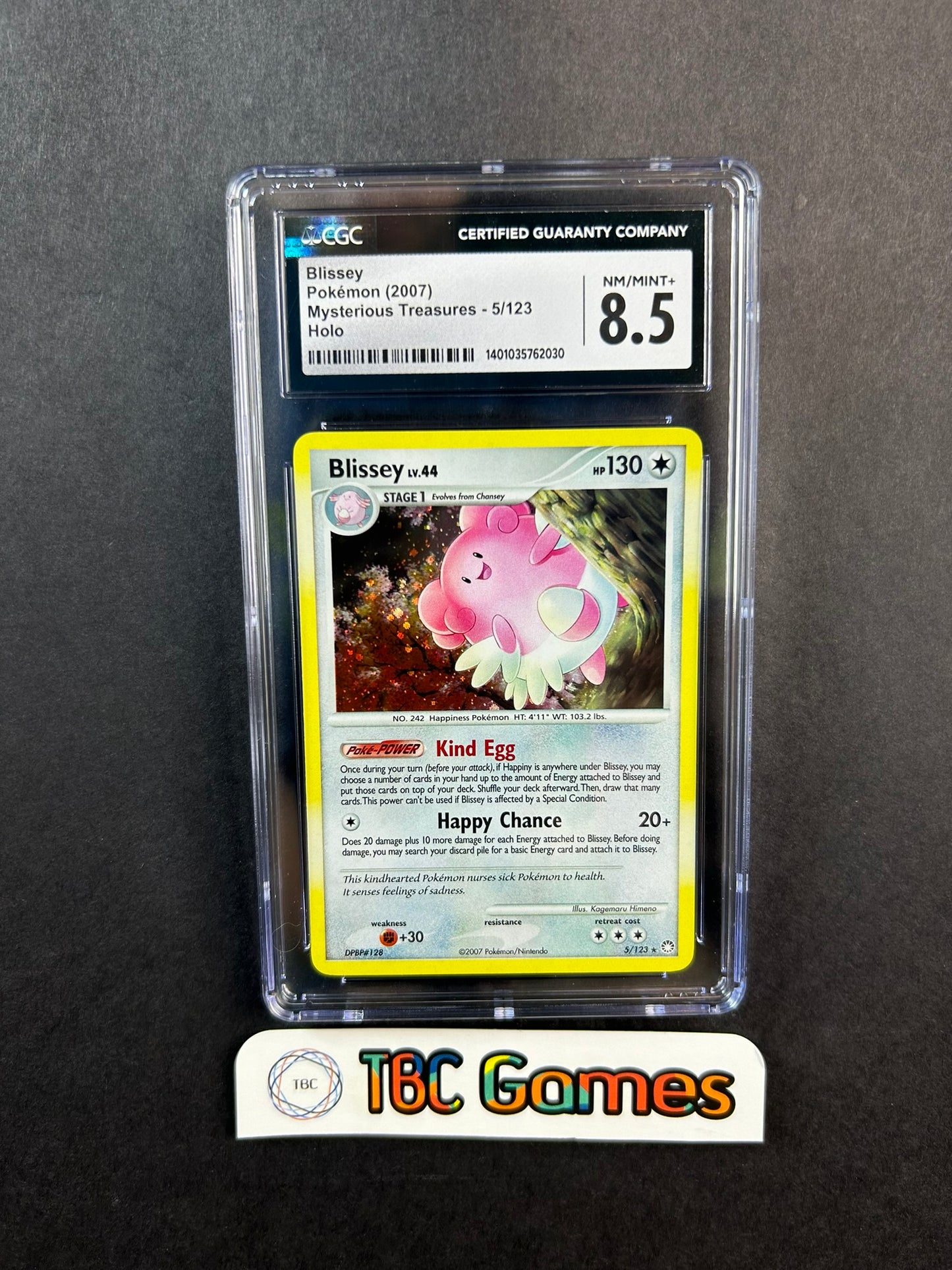 Blissey Mysterious Treasures Holo 5/123 CGC 8.5