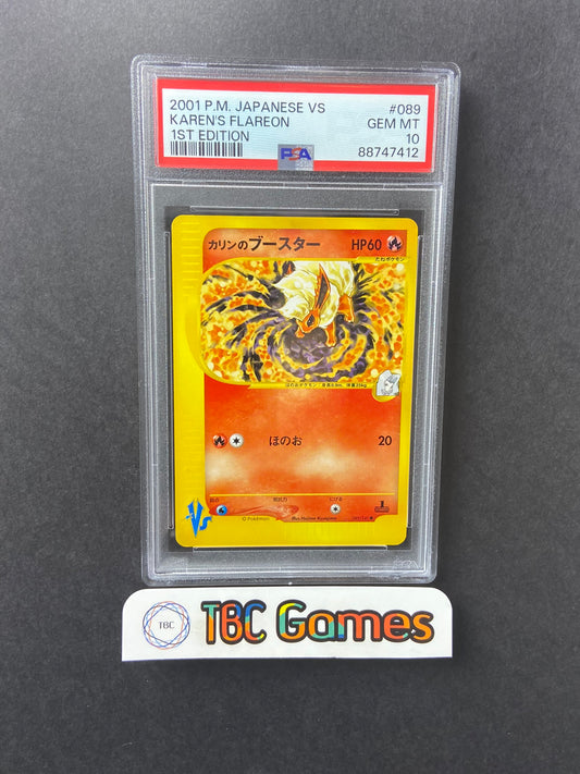 Karen's Flareon VS Series 1st Edition 089/141 Japanese PSA 10