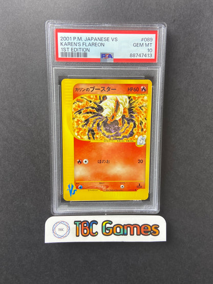 Karen's Flareon VS Series 1st Edition 089/141 Japanese PSA 10