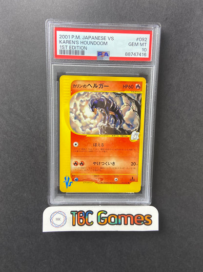 Karen's Houndoom VS Series 1st Edition 092/141 Japanese PSA 10