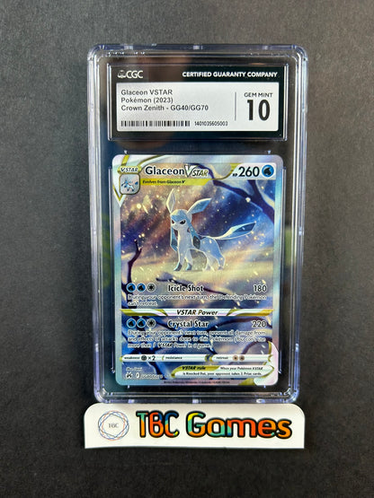 Glaceon VSTAR Crown Zenith GG40/GG70 CGC 10